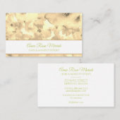 *~* Modernes Design Muster Girly Wellness-Center B Visitenkarte (Vorne/Hinten)