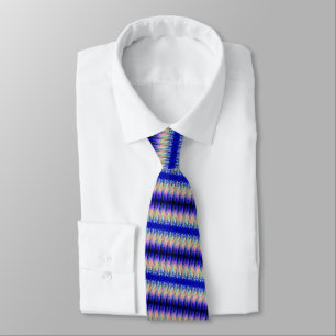 Modernes Design Neck Tie - Ocean Blue Pattern Art Krawatte