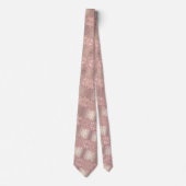 Modernes Design Neck Tie Rosen Blush Glitzer Tropf Krawatte (Vorderseite)