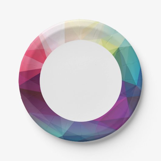 Modernes Design Pappteller (Vorderseite)