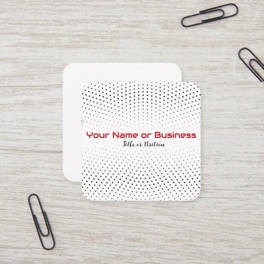 Modernes Design Quadratische Visitenkarte (Vorderseite/Rückseite Beispiel)