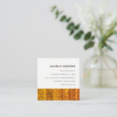 Modernes Design Quadratische Visitenkarte (Stehend Vorderseite)