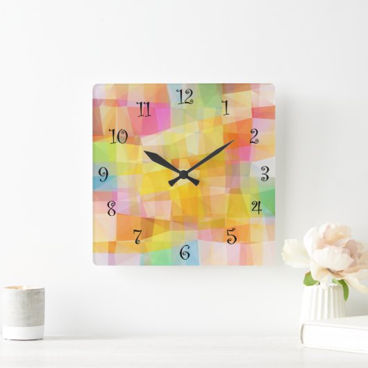 Modernes Design Quadratische Wanduhr (Zuhause)