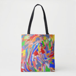 Modernes Design Rot Gelb Rosa Gold Tasche