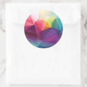 Modernes Design Runder Aufkleber (Tasche)