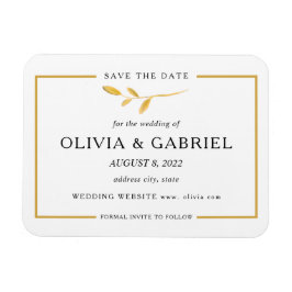 Modernes Design Save the Date. Elegante Hochzeit Magnet