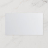 Modernes Design Silberner Glamour Trendy Luxus Visitenkarte (Rückseite)