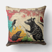 Modernes Design Street Art Kissen (Rückseite)