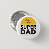 Modernes Design "SUPER VATER" Button (Vorne & Hinten)