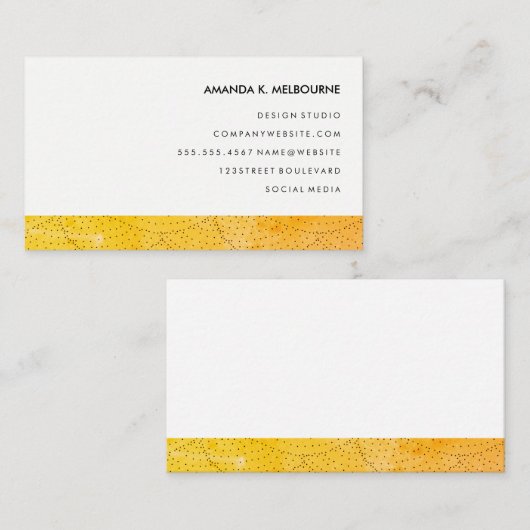 Modernes Design Visitenkarte (Vorne/Hinten)