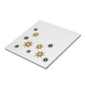 Modernes Design von White Gold & Black Sternexplos Fliese (Seite)