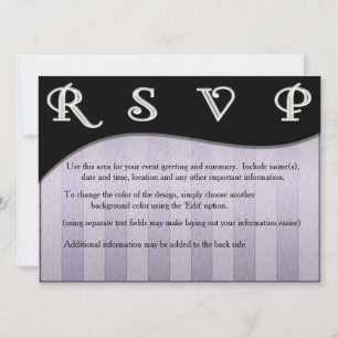 Modernes Design Wave and Stripes Silver Einladung
