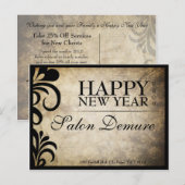 Modernes Designersalon Postkarte (Vorne/Hinten)