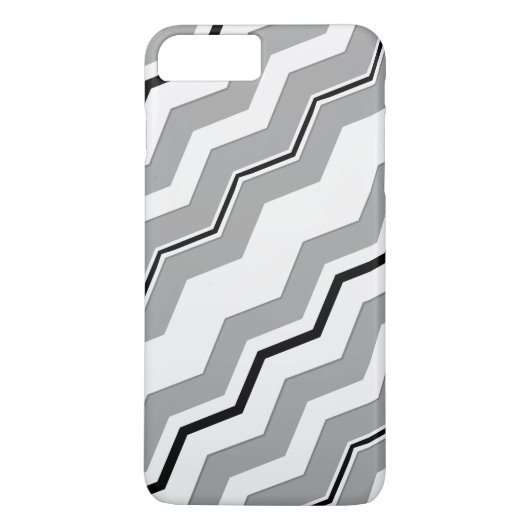 Modernes Diagonal Zickzack mit Farbdetails Case-Mate iPhone Hülle (Rückseite)