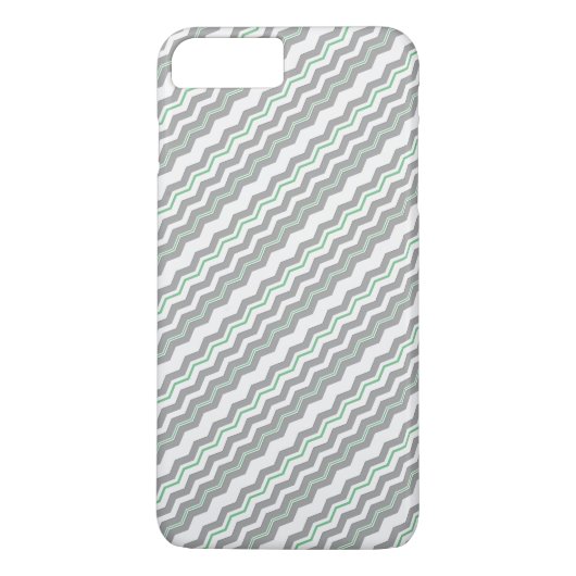 Modernes Diagonal Zickzack mit Farbdetails Case-Mate iPhone Hülle (Rückseite)