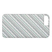 Modernes Diagonal Zickzack mit Farbdetails Case-Mate iPhone Hülle (Rückseite (Horizontal))