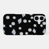 Modernes Diamanten-Muster iPhone 16 Hülle (Rückseite (Horizontal))