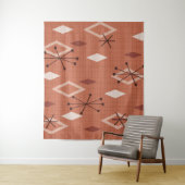 Modernes Diamanten Orange aus dem Mittelalter Wandteppich (Beispiel)