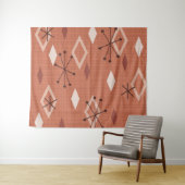 Modernes Diamanten Orange aus dem Mittelalter Wandteppich (Beispiel (Horizontal))