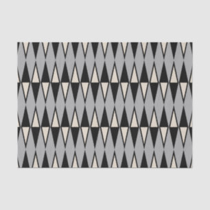Modernes Diamantenmuster aus dem Mittelalter Seidenpapier
