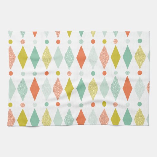 Modernes Diamantmuster Handtuch (Horizontal)