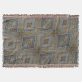 Modernes Diamantmuster Rustikales Weathering-Holz Decke (Vorderseite)