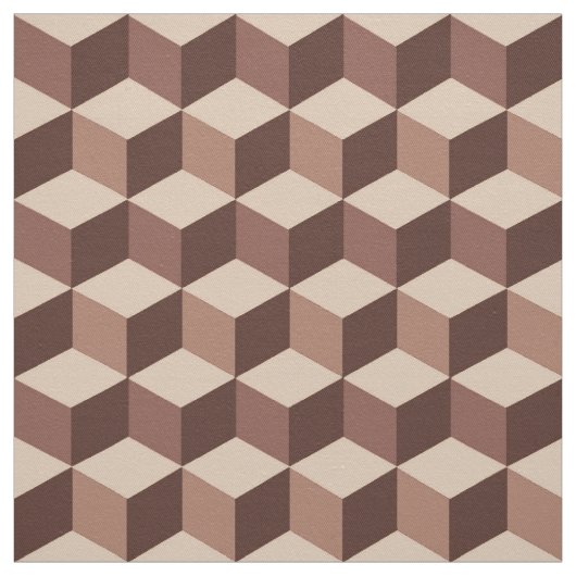 Modernes Diamond Grid, Taupe, Brown und Beige Stoff (Muster)