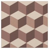 Modernes Diamond Grid, Taupe, Brown und Beige Stoff (Nahaufnahme)
