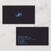 Modernes digitales Minimalismusindigoveilchen Visitenkarte (Vorne/Hinten)