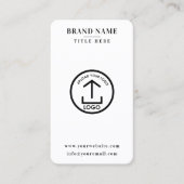 Modernes, digitales QR-Logo für den digitalen Kont Visitenkarte (Vorderseite)