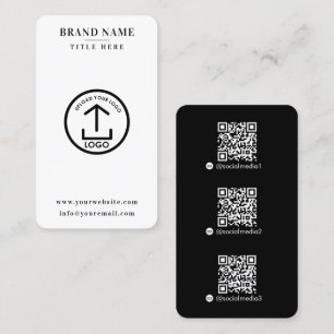 Modernes, digitales QR-Logo für den digitalen Kont Visitenkarte