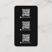 Modernes, digitales QR-Logo für den digitalen Kont Visitenkarte (Rückseite)