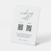 Modernes digitales Wunschzeichen mit QR-Codes Sockelschild (Vorderseite)