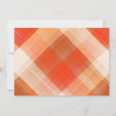 Modernes Dinner des Pumpkin Erntedanks Einladung (Rückseite)