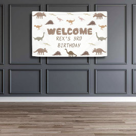 Modernes Dinosaurier-Party-Banner (Personalisiert) Banner