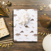 Modernes Dinosaurier Wrapping Paper Set Geschenkpapier Set