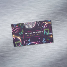 Modernes DJ Music Party Event Magnetische Visitenkarte