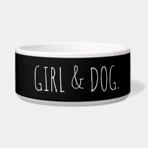 Modernes Dog Girl Einfaches Geschenk