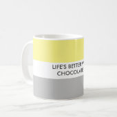 Modernes Dog Lover Fusion Zitat Kaffeetasse (Vorderseite Links)