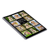 Modernes Dog Memorial Scrapbook Pet Loss Keepake Notizblock (Rechte Seite)