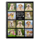 Modernes Dog Memorial Scrapbook Pet Loss Keepake Notizblock (Vorderseite)