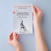 Modernes Dog Walker Animal Care Trainer Flyer (Handgriff)