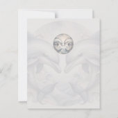 Modernes Dolphin-Hochzeitmenü (Rückseite)