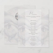 Modernes Dolphin-Hochzeitmenü (Vorne/Hinten)