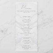 Modernes Dolphin-Hochzeitsmenü Menükarte (Vorderseite)