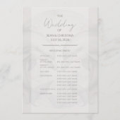 Modernes Dolphin-Hochzeitsprogramm Programm (Vorderseite)