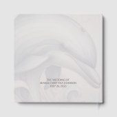 Modernes Dolphin Wedding Gästebuch (Rückseite)