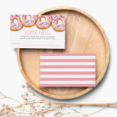 Modernes Donut Baby Dusche Sprinkle Raffle Ticket Begleitkarte
