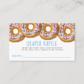 Modernes Donut Baby Dusche Sprinkle Raffle Ticket Begleitkarte (Vorderseite)