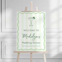 Modernes Doodle Margarita Brautparty Begrüßungszei